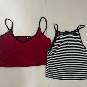 Two cropped tanks from forever 21